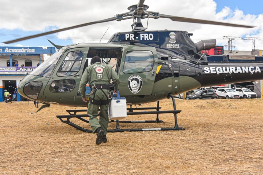 Operação em Itabaiana realiza captação e translado de órgãos com apoio do Samu e do GTA