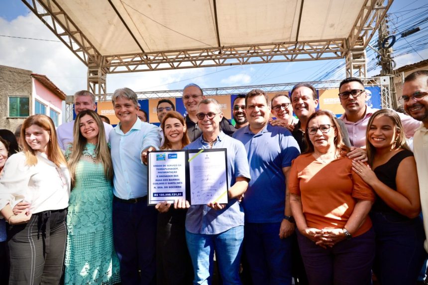 Governo atende demanda histórica de Nossa Senhora do Socorro e inicia pavimentação e drenagem nos bairros Guajará e Santa Inês