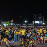 Arraiá do Povo e Vila do Forró unem público em noite de São João com mais uma transmissão do jogo da Seleção Brasileira