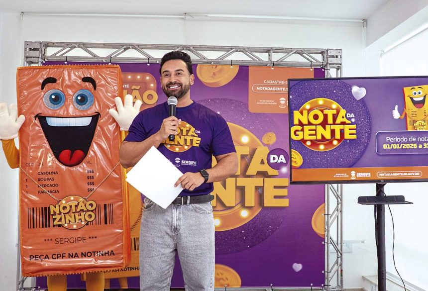 Sorteio do Nota da Gente será realizado no dia 9 de junho