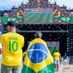 Torcida aprova esquenta e transmissão da Copa em dia extra de programação no Arraiá do Povo