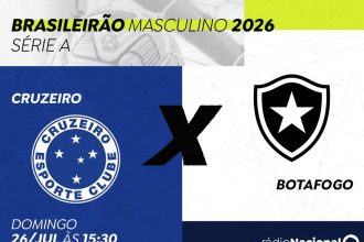 Rádio Nacional transmite neste domingo duelo entre Cruzeiro e Botafogo