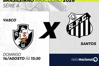 Ondas da Rádio Nacional transmitem partida entre Vasco e Santos