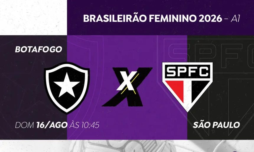 TV Brasil exibe Botafogo x São Paulo pelo Brasileirão Feminino A1