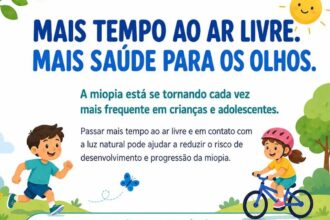 Oftalmologistas alertam para uso de telas e a miopia em crianças