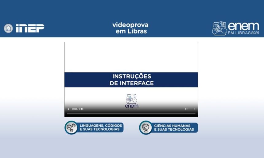 Plataforma Enem Libras ganha atualização com provas de 2017 a 2025