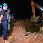 Fábio Mitidieri acompanha trabalho da Deso após rompimento da Adutora do São Francisco