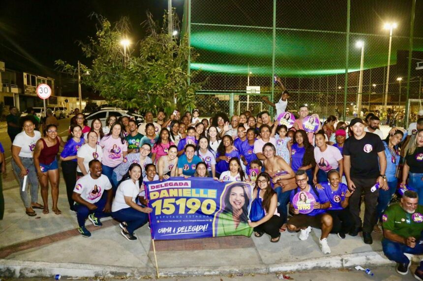 Caminhada do Recanto da Paz reúne apoiadores da Delegada Danielle em Aracaju