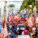 Multidão toma conta de Itabaiana em grande carreata de Fábio Mitidieri