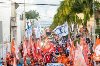 Multidão toma conta de Itabaiana em grande carreata de Fábio Mitidieri