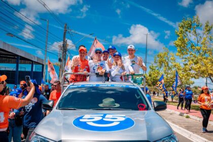 Milhares acompanham Fábio Mitidieri em carreata por Nossa Senhora do Socorro