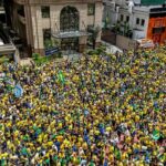 Campanha de Flávio Bolsonaro realiza manifestação na Paulista