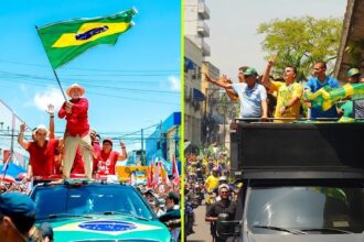 Lula faz comício em Natal e Flávio participa de moto-carreata no Rio