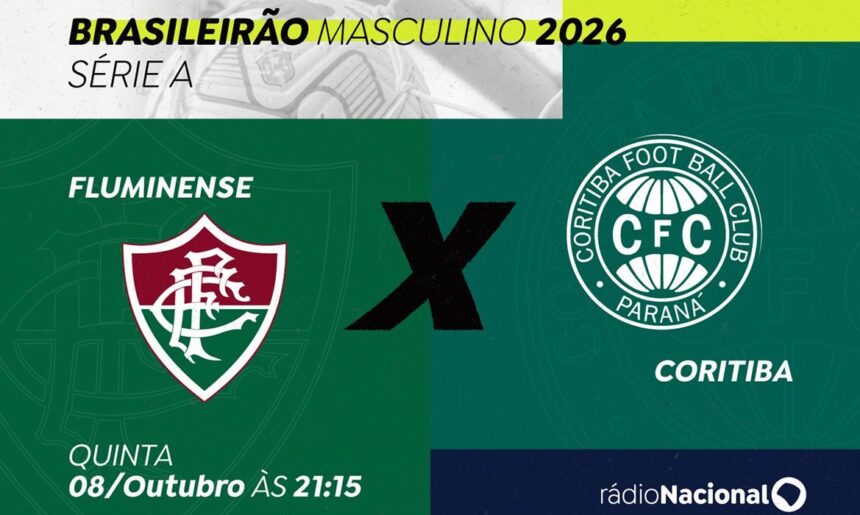 Rádio Nacional transmite Fluminense x Coritiba nesta quinta