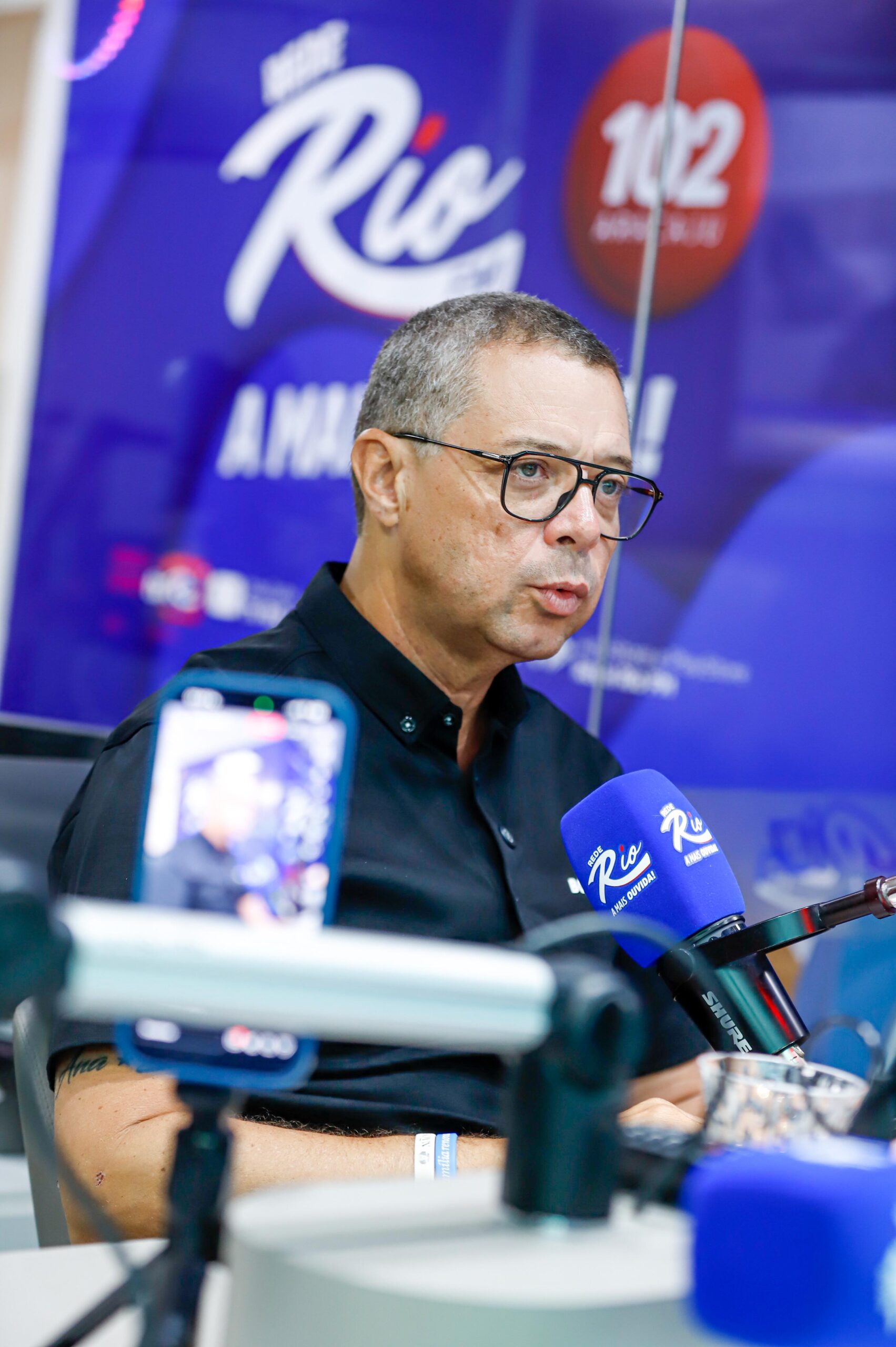 Fábio Mitidieri em entrevista à Rede Rio FM